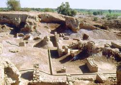 Раскопки древнего города Хараппа
